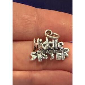 Sterling Silver Middle Sister Charm